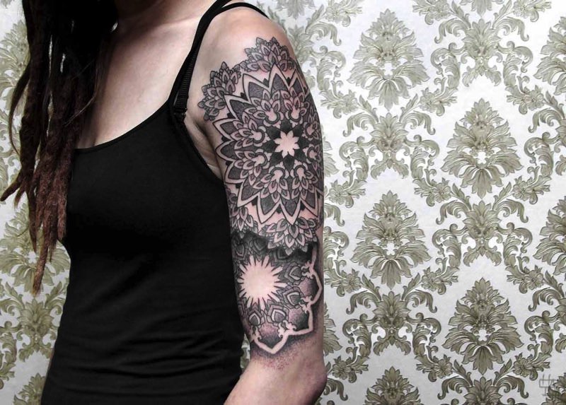 Waar moet een sleeve tattoo beginnen en eindigen?