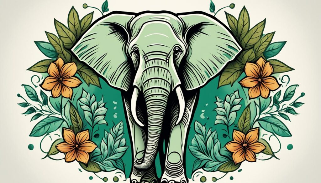 olifant tattoo ontwerp