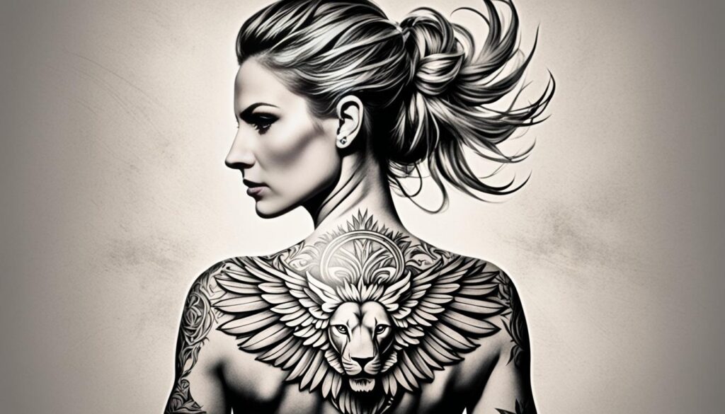 tattoo plaatsing sterke vrouw